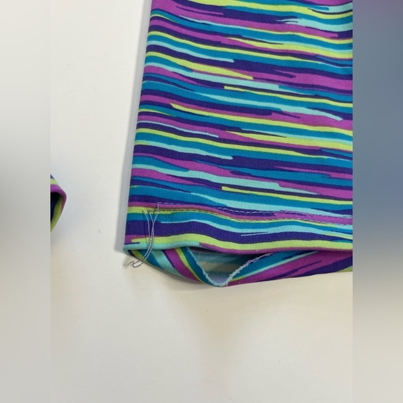 Title Nine Multicolor Stripe Full Zip Lightweight Active Top Size Small - Picture 6 of 7